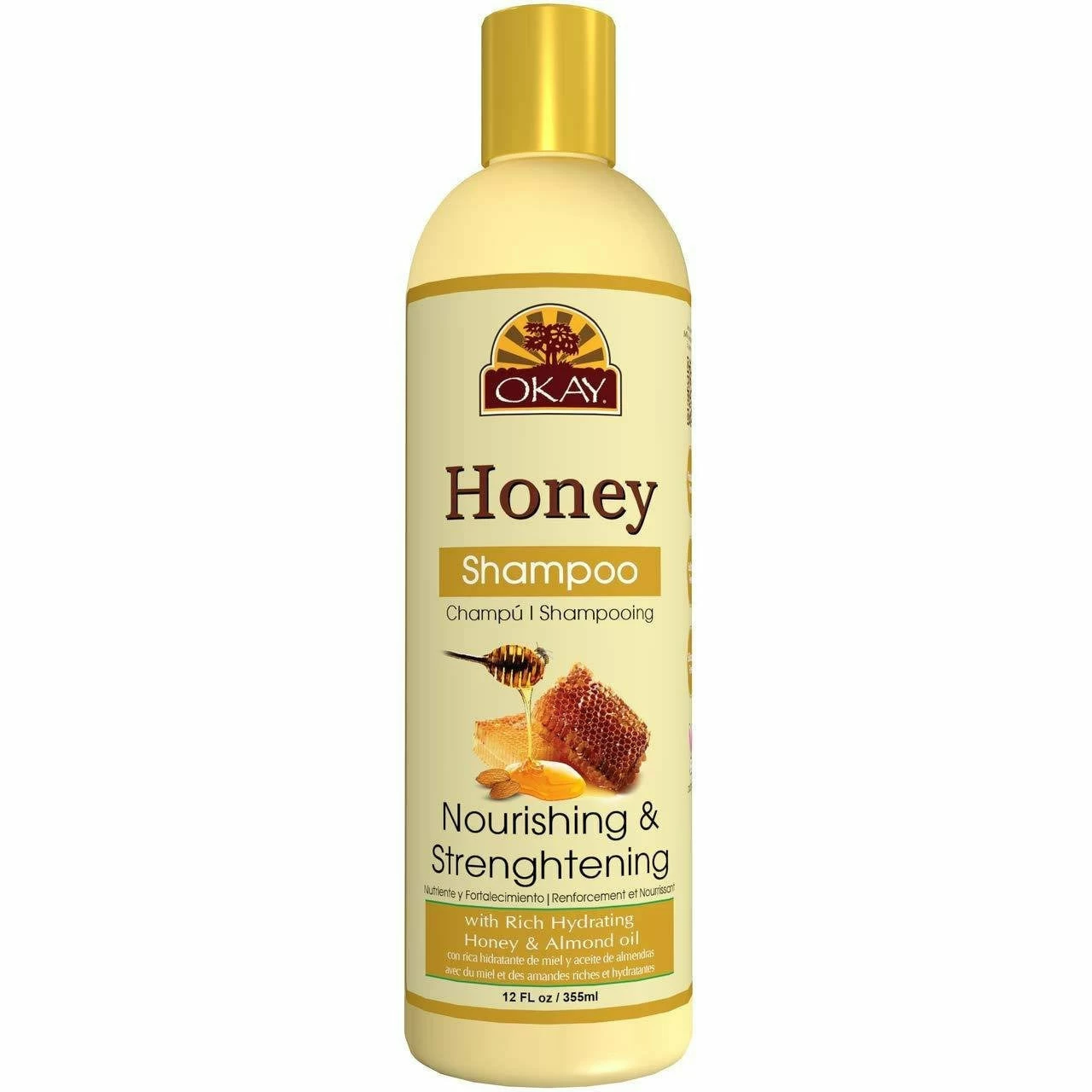 OKAY: Honey Nourishing & Strengthening Shampoo 12oz OKAY: Honey Nourishing & Strengthening Shampoo 12oz -Wig Care Shop okay hair care okay honey nourishing strengthening shampoo 12oz 15240210677846