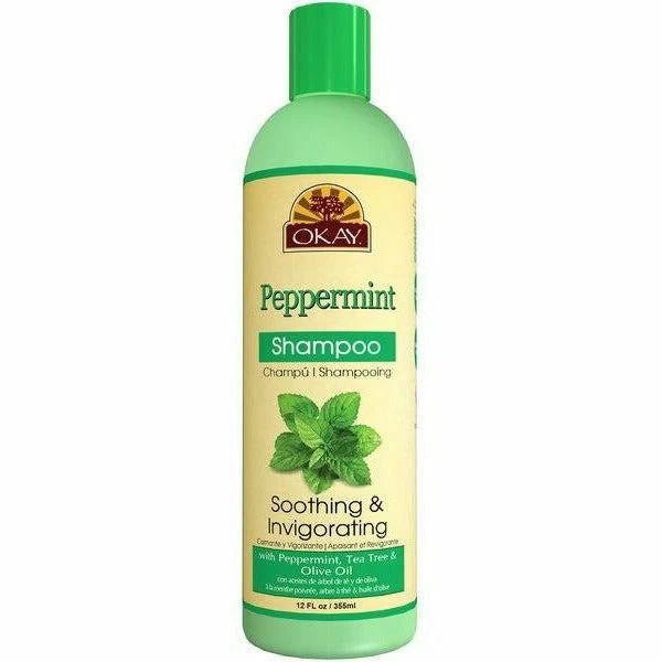 OKAY: Peppermint Soothing & Invigorating Shampoo 12oz OKAY: Peppermint Soothing & Invigorating Shampoo 12oz -Wig Care Shop okay hair care okay peppermint soothing invigorating shampoo 12oz 15241487384662