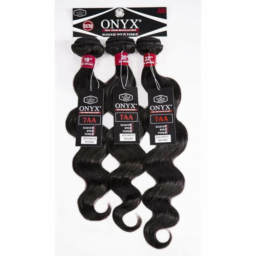 Onyx: 100% Virgin Brazilian Remi 3 Pack - Body Wave Onyx: 100% Virgin Brazilian Remi 3 Pack - Body Wave -Wig Care Shop onyx virgin human hair 12 14 16 onyx 100 virgin brazilian remi 3 pack body wave 3875650043990