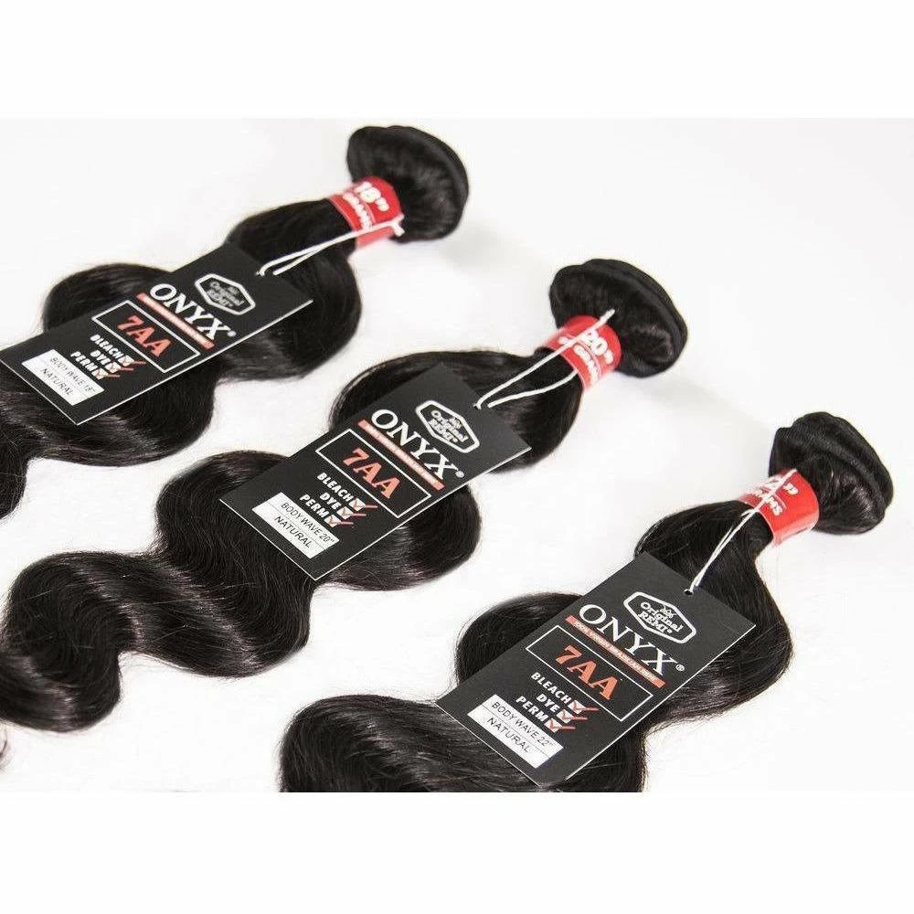 Onyx: 100% Virgin Brazilian Remi 3 Pack - Body Wave Onyx: 100% Virgin Brazilian Remi 3 Pack - Body Wave -Wig Care Shop onyx virgin human hair 12 14 16 onyx 100 virgin brazilian remi 3 pack body wave 3875650142294