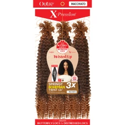 Outre: X-Pression Twisted Up 3X Springy Bohemian Twist 16" Crochet Braids -Wig Care Shop outre crochet hair outre x pression twisted up 3x springy bohemian twist 16 crochet braids 30730597400662