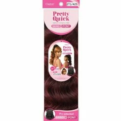 Outre: Pretty Quick Bang X Pony - Alaid 20" 4 Outre: Pretty Quick Bang X Pony - Alaid 20" -Wig Care Shop outre drawstring ponytails outre synthetic bang x pony alaid 20 30396825731158