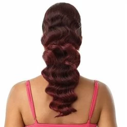 Outre: Pretty Quick Bang X Pony - Alaid 20" 5 Outre: Pretty Quick Bang X Pony - Alaid 20" -Wig Care Shop outre drawstring ponytails outre synthetic bang x pony alaid 20 30396825829462