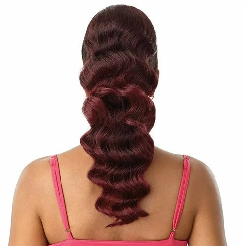 Outre: Pretty Quick Bang x Pony - Alaid 20" Outre: Pretty Quick Bang X Pony - Alaid 20" -Wig Care Shop outre drawstring ponytails outre synthetic bang x pony alaid 20 30396825829462