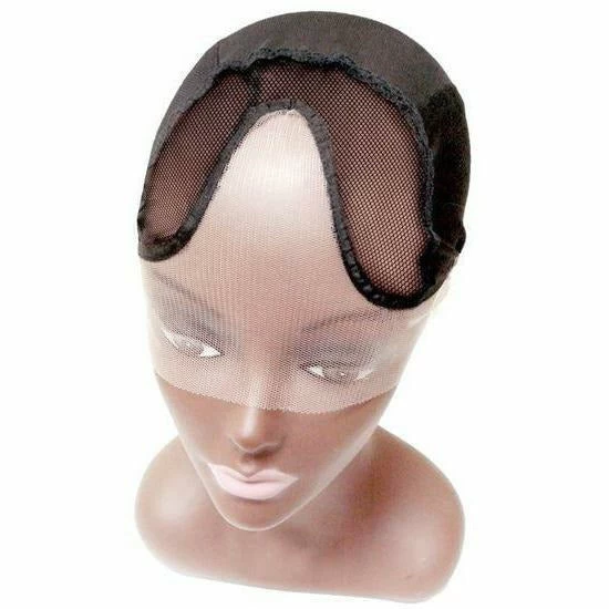 QFITT: Center Parting Invisible Lace Front U-Part Wig Cap #5015 QFITT: Center Parting Invisible Lace Front U-Part Wig Cap #5015 -Wig Care Shop qfitt hair accessories qfitt center parting invisible lace front u part wig cap 5015 15624638562390