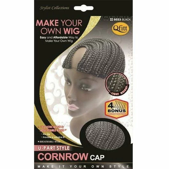 QFITT: U-Part Style Cornrow Cap #5023 QFITT: U-Part Style Cornrow Cap #5023 -Wig Care Shop qfitt hair accessories qfitt u part style cornrow cap 5023 15624836448342