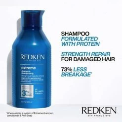Redken: Extreme Strengthening Shampoo 10.1oz -Wig Care Shop red ken hair care redken extreme strengthening shampoo 10 1oz 30654673322070