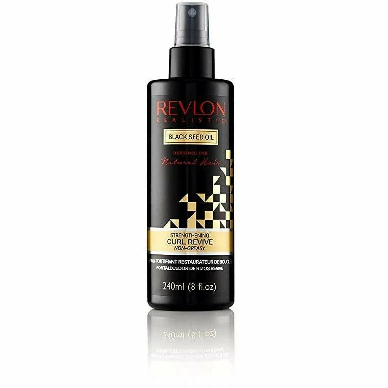 Revlon: Realistic Black Seed Oil Strengthening Curl Revive 8oz Revlon: Realistic Black Seed Oil Strengthening Curl Revive 8oz -Wig Care Shop revlon sprays spritz sheens revlon realistic black seed oil strengthening curl revive 8oz 15467187404886