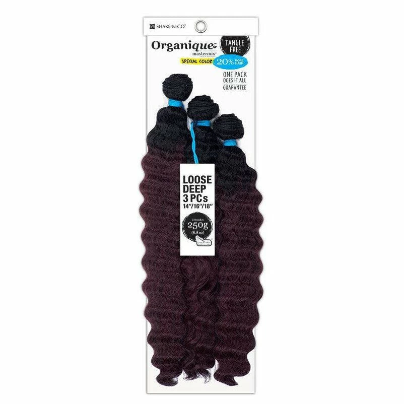 Shake N' Go: Organique Loose Deep 3pcs 14/16/18" Shake N' Go: Organique Loose Deep 3pcs 14/16/18" -Wig Care Shop shake n go hair extensions shake n go organique loose deep 3pcs 14 16 18 28594461474902