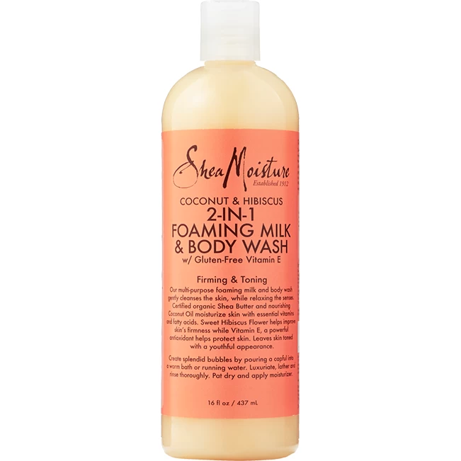 Shea Moisture: Coconut & Hibiscus Foaming Milk & Body Wash 16oz Shea Moisture: Coconut & Hibiscus Foaming Milk & Body Wash 16oz -Wig Care Shop shea moisture bath body shea moisture coconut hibiscus foaming milk body wash 16oz 15335576773