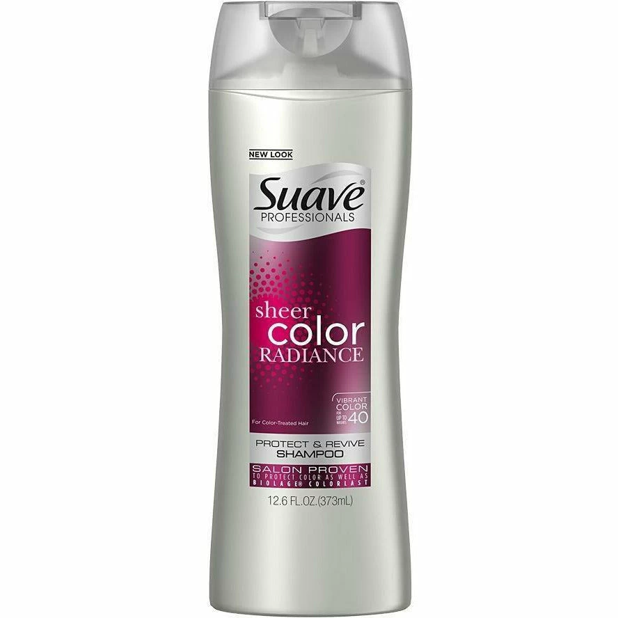 Suave: Sheer Color Radiance Shampoo 12.6oz Suave: Sheer Color Radiance Shampoo 12.6oz -Wig Care Shop suave hair care suave sheer color radiance shampoo 12 6oz 16079492743254