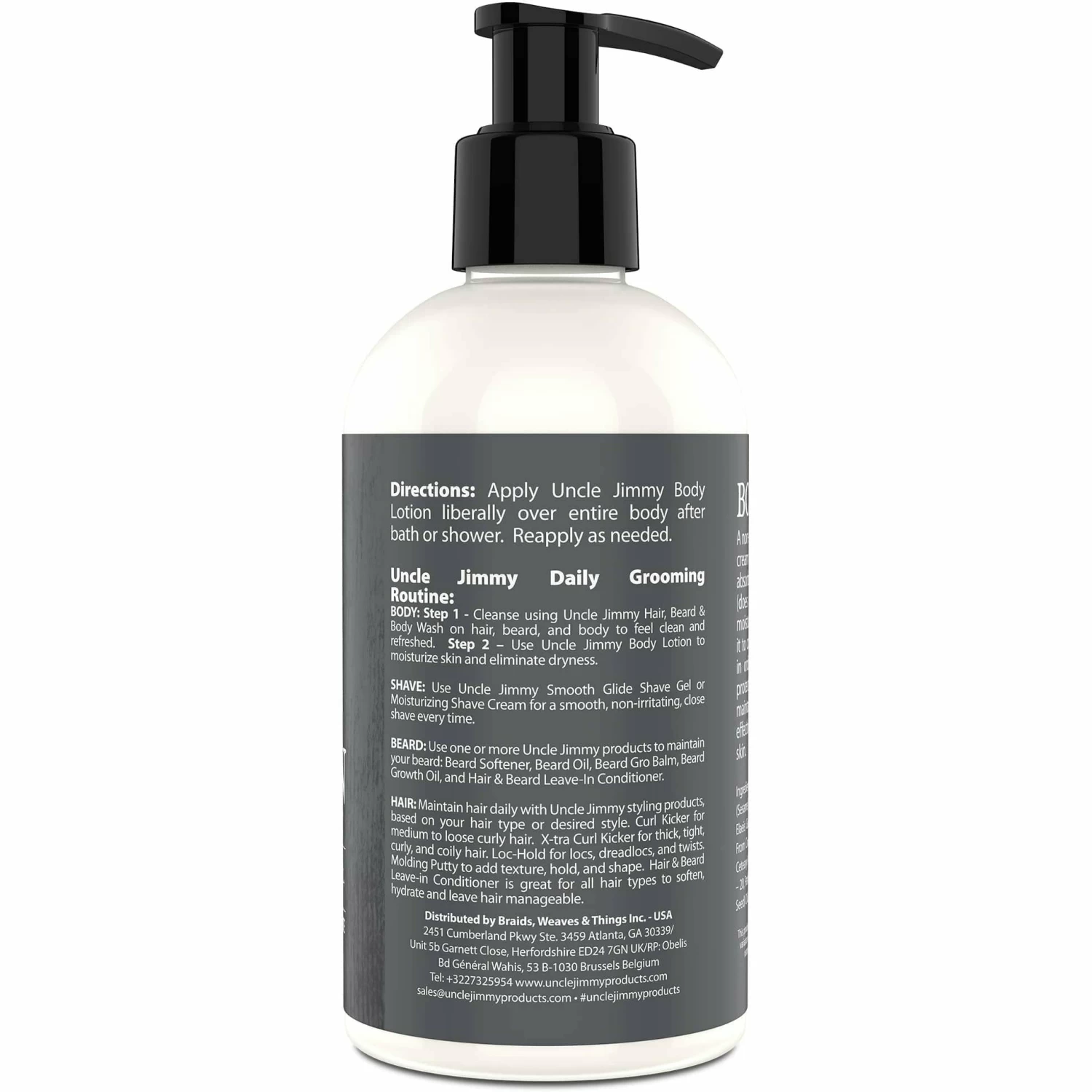 Uncle Jimmy Body Lotion 8oz Uncle Jimmy Body Lotion 8oz -Wig Care Shop uncle jimmy bath body uncle jimmy body lotion 8oz 30201464127574