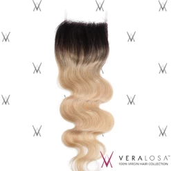 Vera Losa™ Pre-Bleached 4x4 Swiss Lace Closure - Body Wave #1B/613