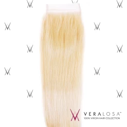 Vera Losa™ Pre-Bleached 4x4 Swiss Lace Closure - Straight #613 -Wig Care Shop vera losa virgin human hair 14 613 vera losa pre bleached 4x4 swiss lace closure straight 613 4484452253782