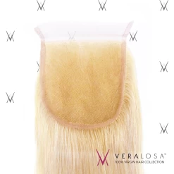 Vera Losa™ Pre-Bleached 4x4 Swiss Lace Closure - Straight #613 -Wig Care Shop vera losa virgin human hair 14 613 vera losa pre bleached 4x4 swiss lace closure straight 613 4484452384854