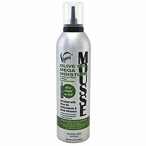 Vigorol: Olive Oil Mega Moisture Mousse 12oz Vigorol: Olive Oil Mega Moisture Mousse 12oz -Wig Care Shop vigorol mousse foams vigorol olive oil mega moisture mousse 12oz 15798748217430