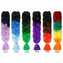 Vivica Fox: Rainbow Jumbo Braid 64" 8 Vivica Fox: Rainbow Jumbo Braid 64" -Wig Care Shop vivica fox braiding hair vivica fox rainbow jumbo braid 64 12446676549718