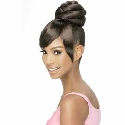 Vivica Fox: Bang N Bun - Sheena -Wig Care Shop vivica fox drawstring ponytails vivica fox bang n bun sheena 16093996646486